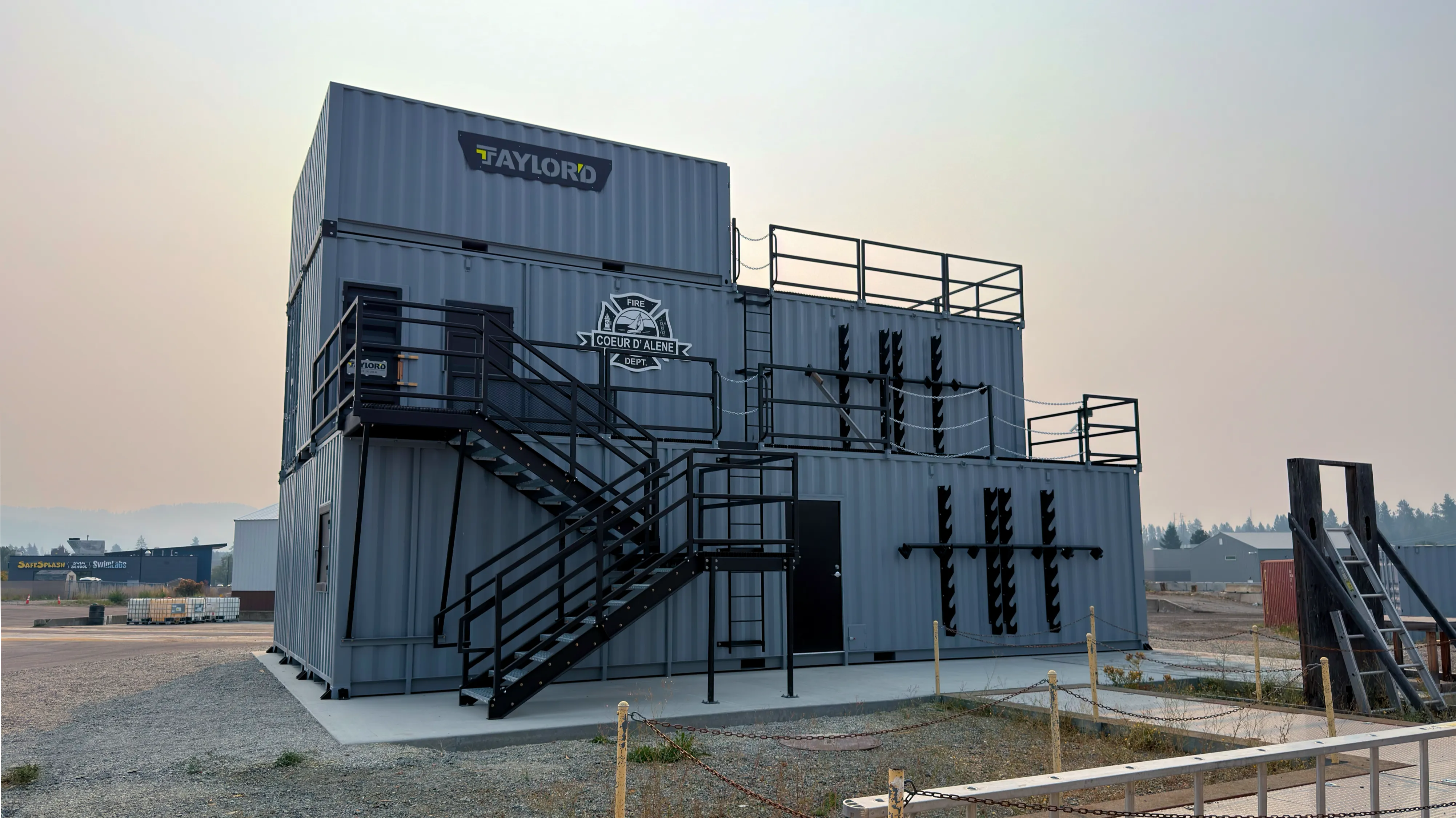 Coeur d'Alene Fire Department training facility, front wide view