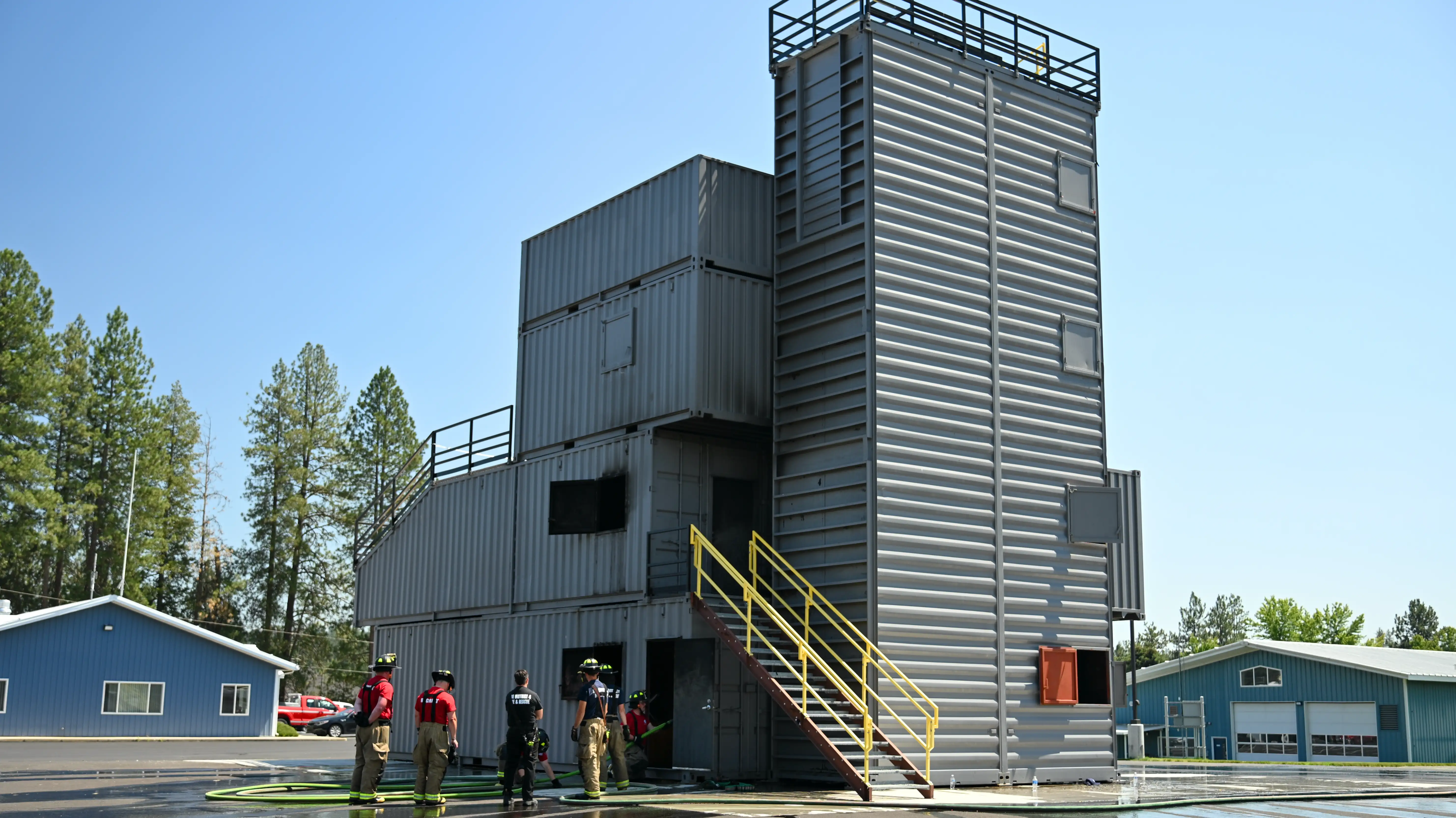 Custom fire training facility built for Spokane County Fire District 4